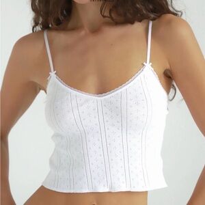Cou cou intimates The cami crop/white/pointelle